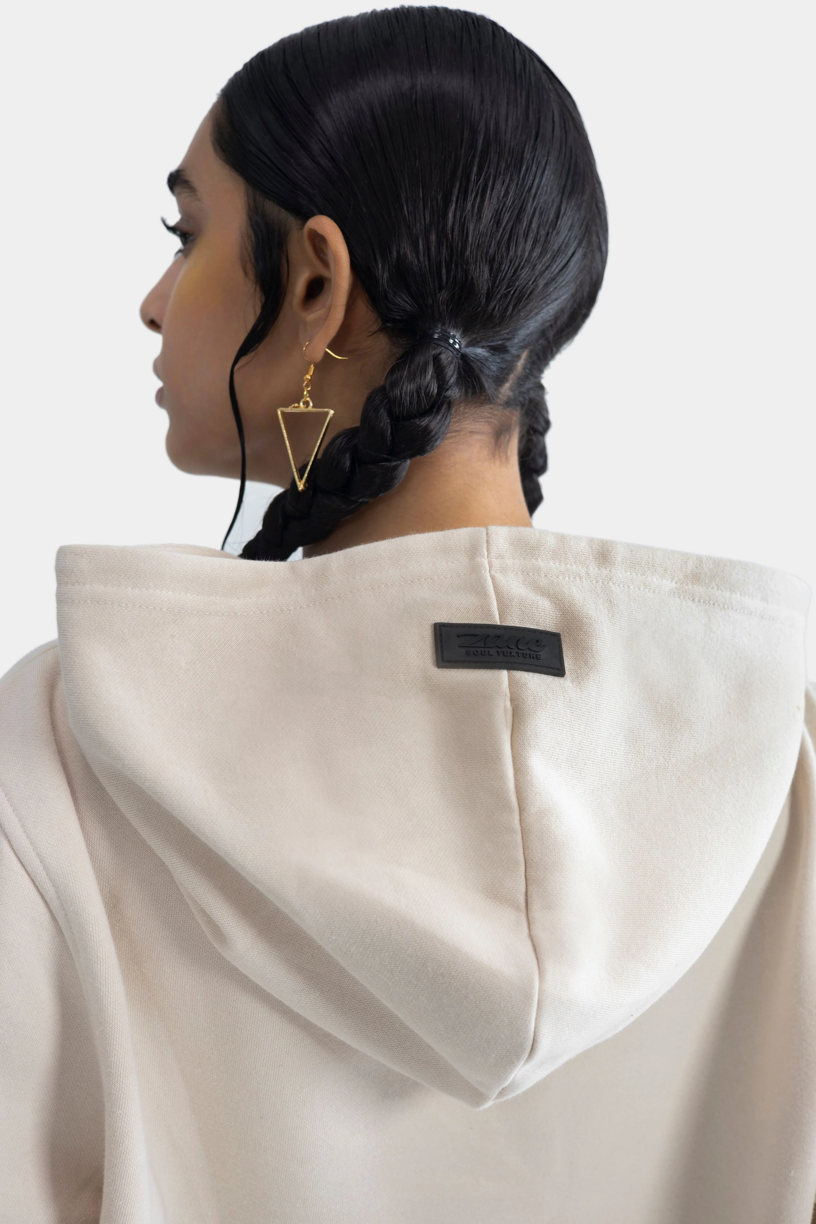 Pullover Hoodie - Beige - Image 3
