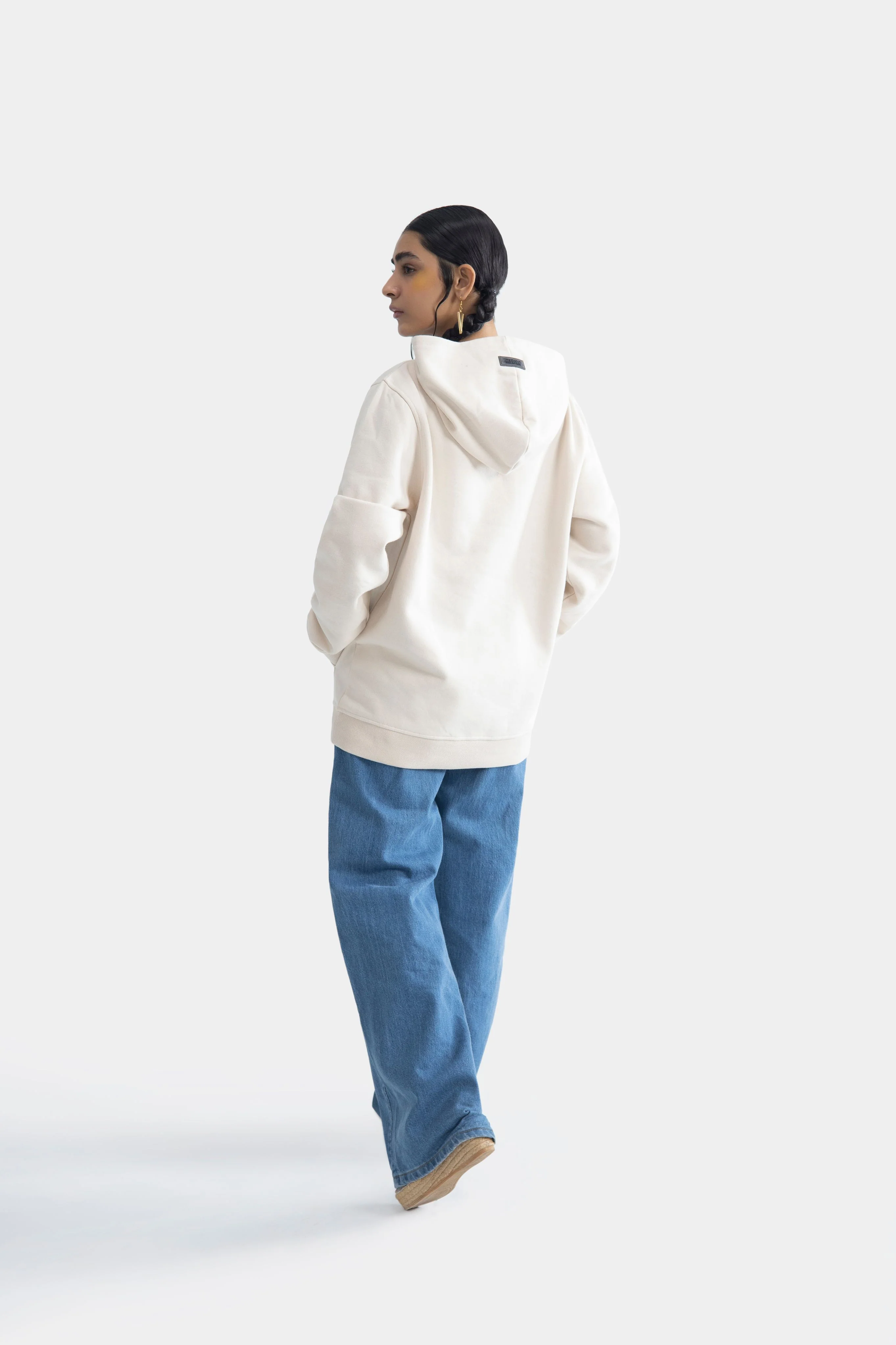 Pullover Hoodie - Beige - Image 4