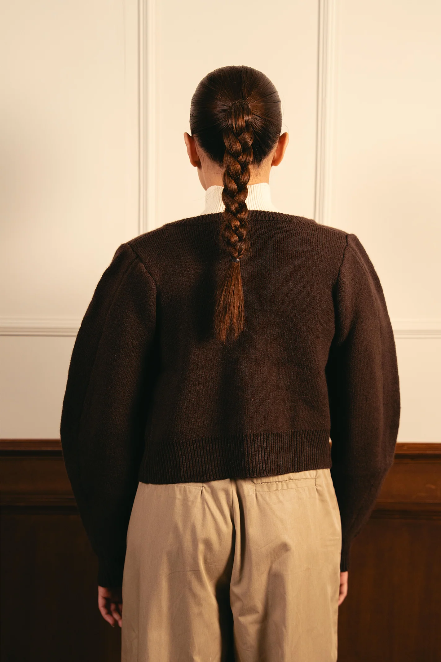 Cocoa Soft Knit Cardigan - Brown - Image 5