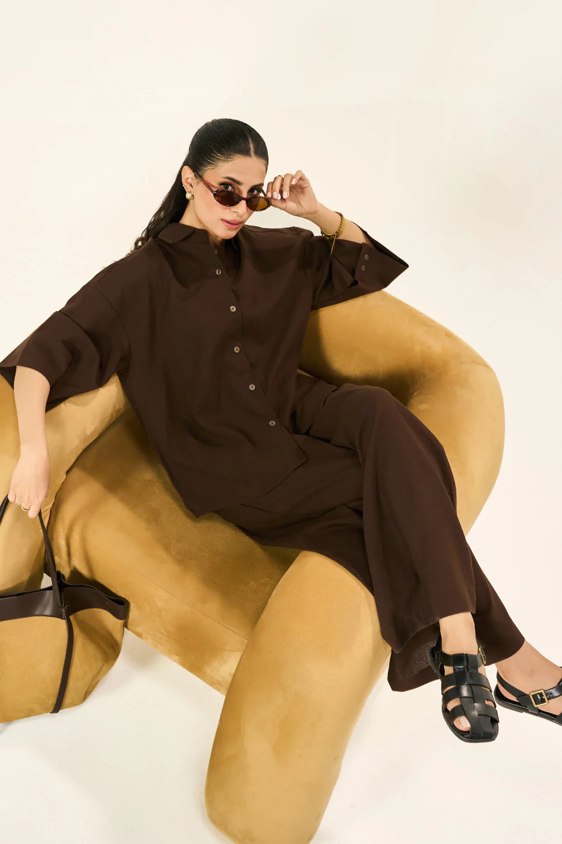 Essential Linen Set - Mocha Brown - Image 8