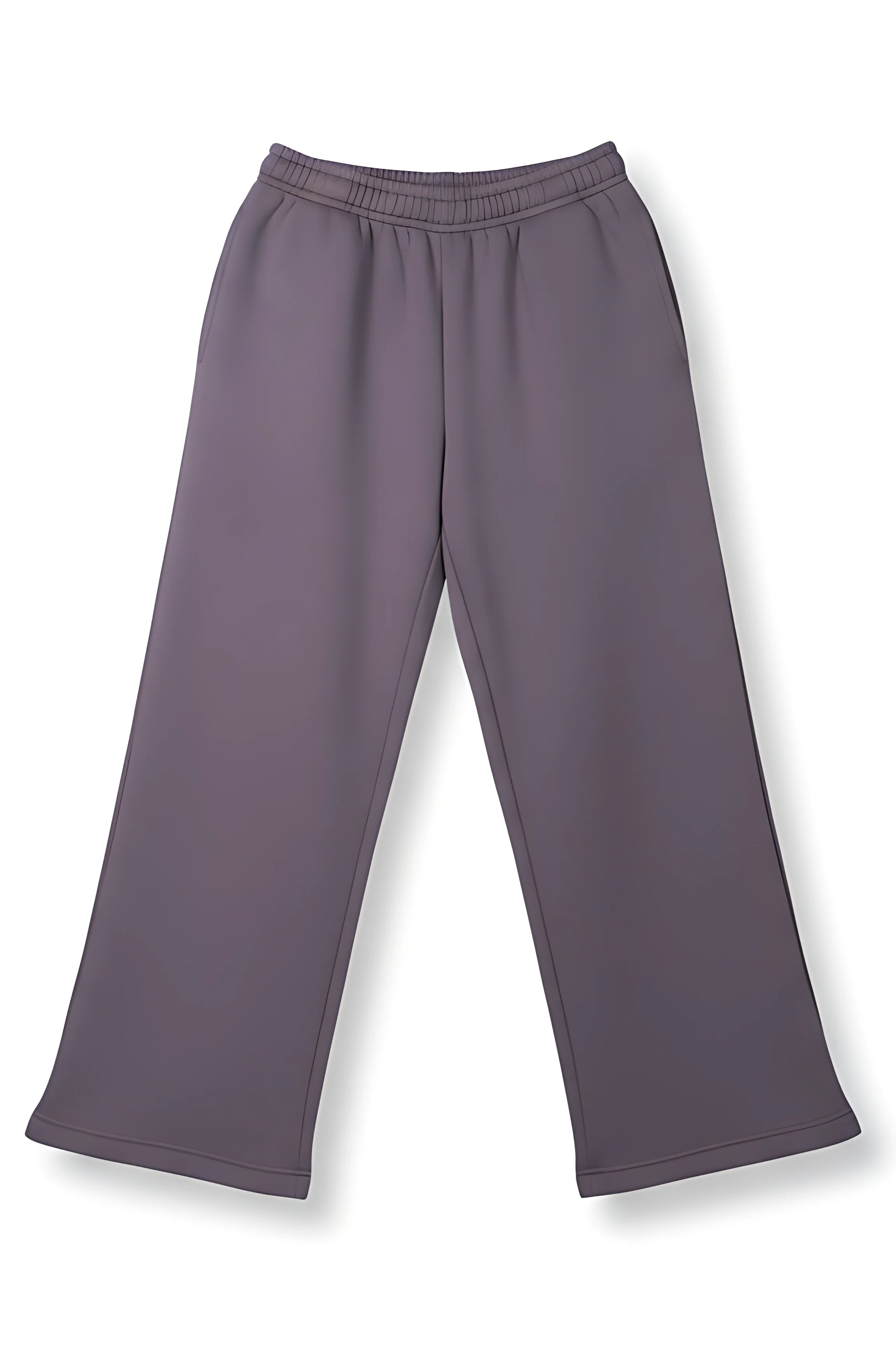 Everyday Wide Leg Sweatpants - Ash Plum - Image 5