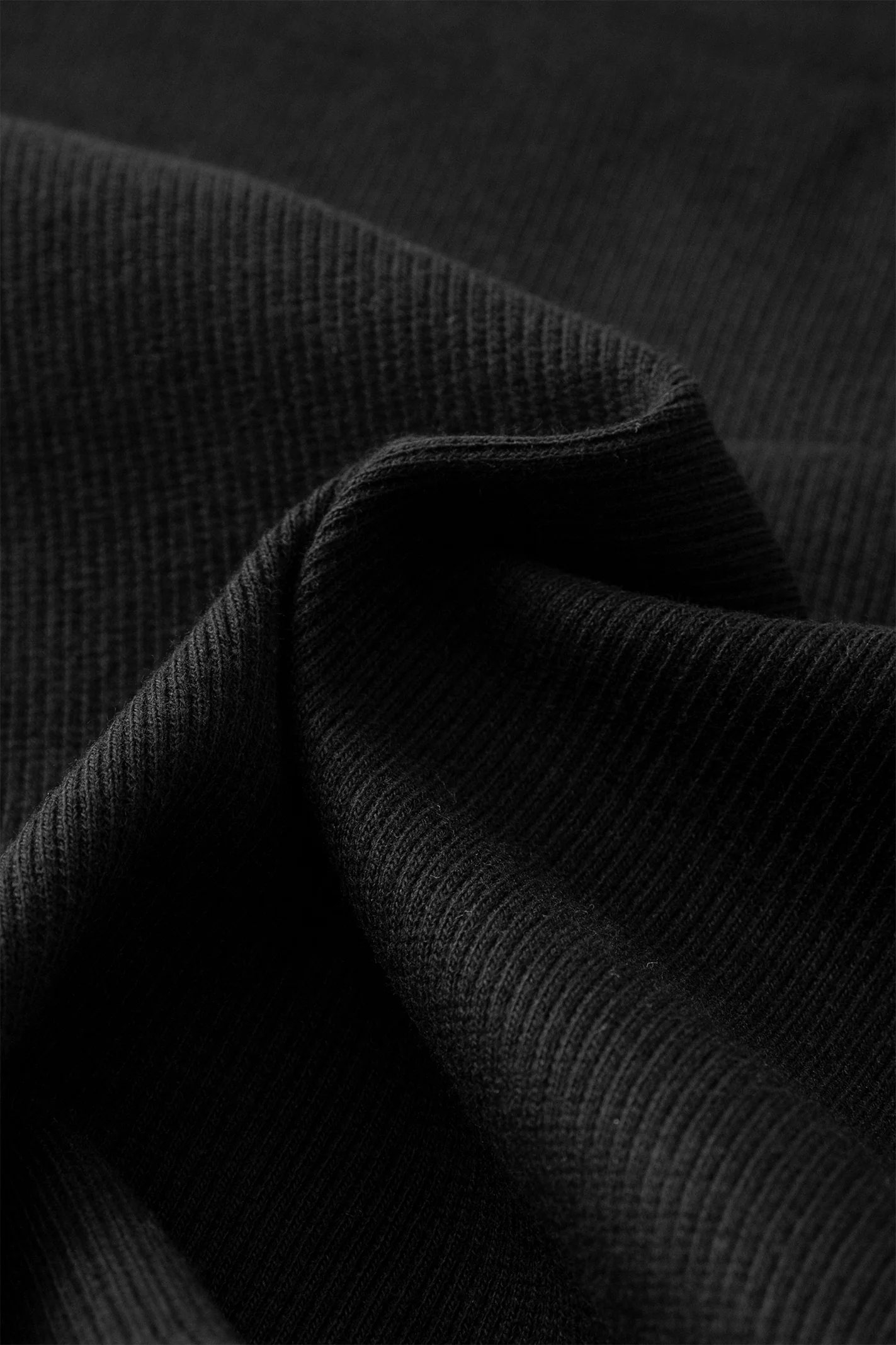 Fold Over Bandeau - Black - Image 3