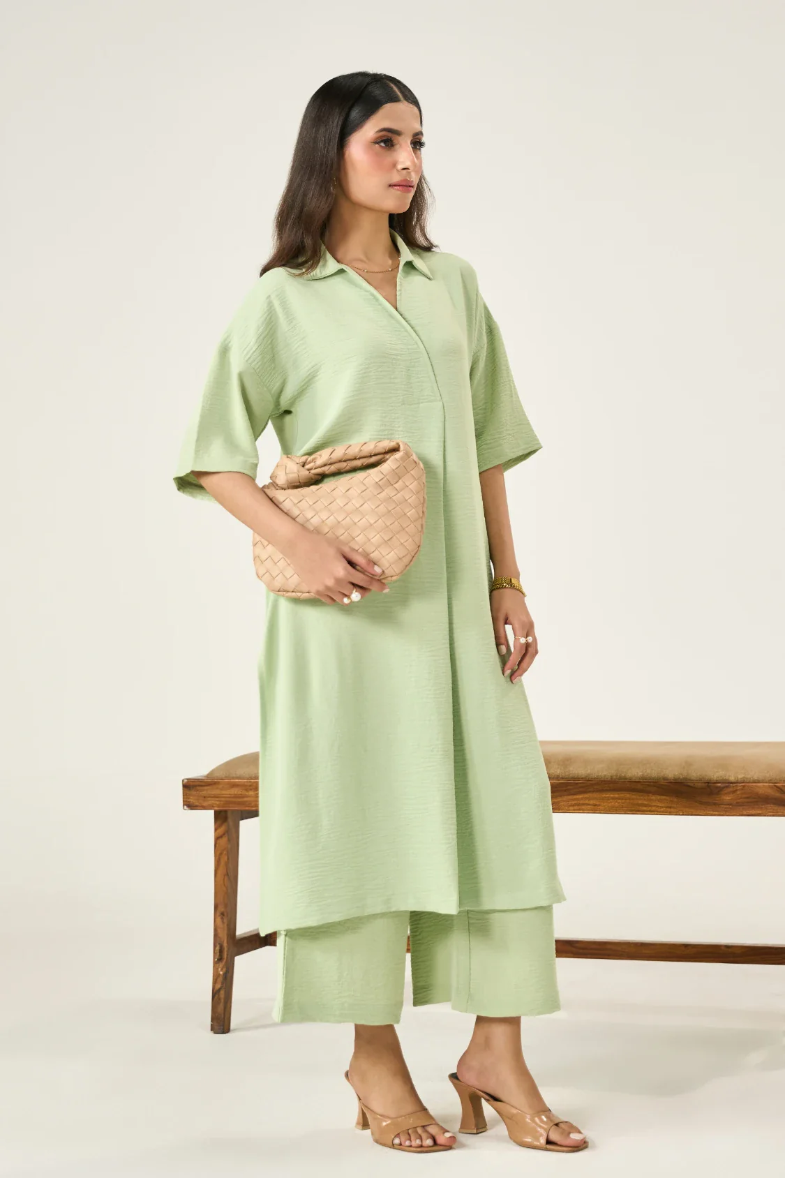 Luna Co-Ord Set - Matcha Green - Image 3