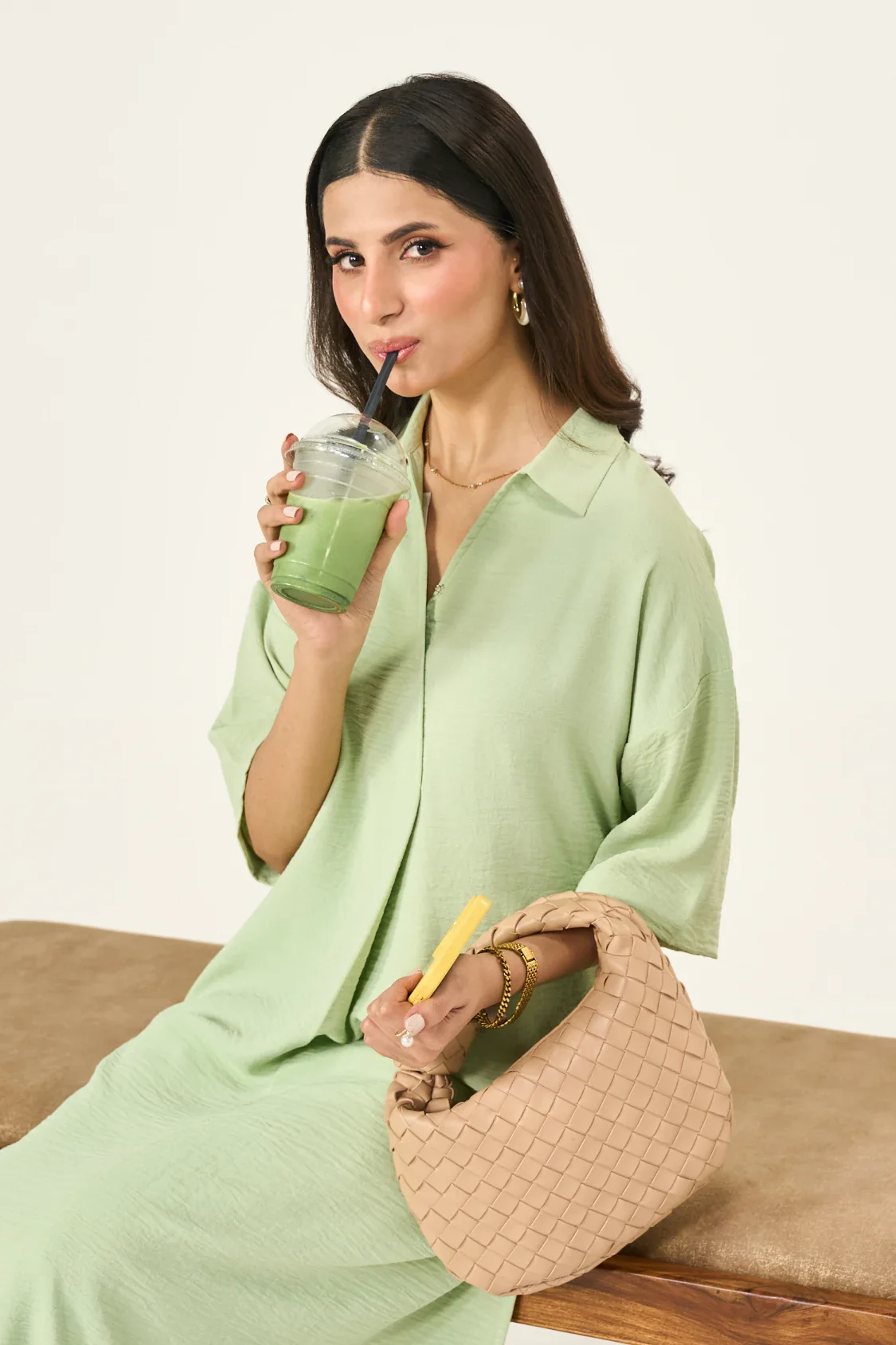 Luna Co-Ord Set - Matcha Green - Image 4