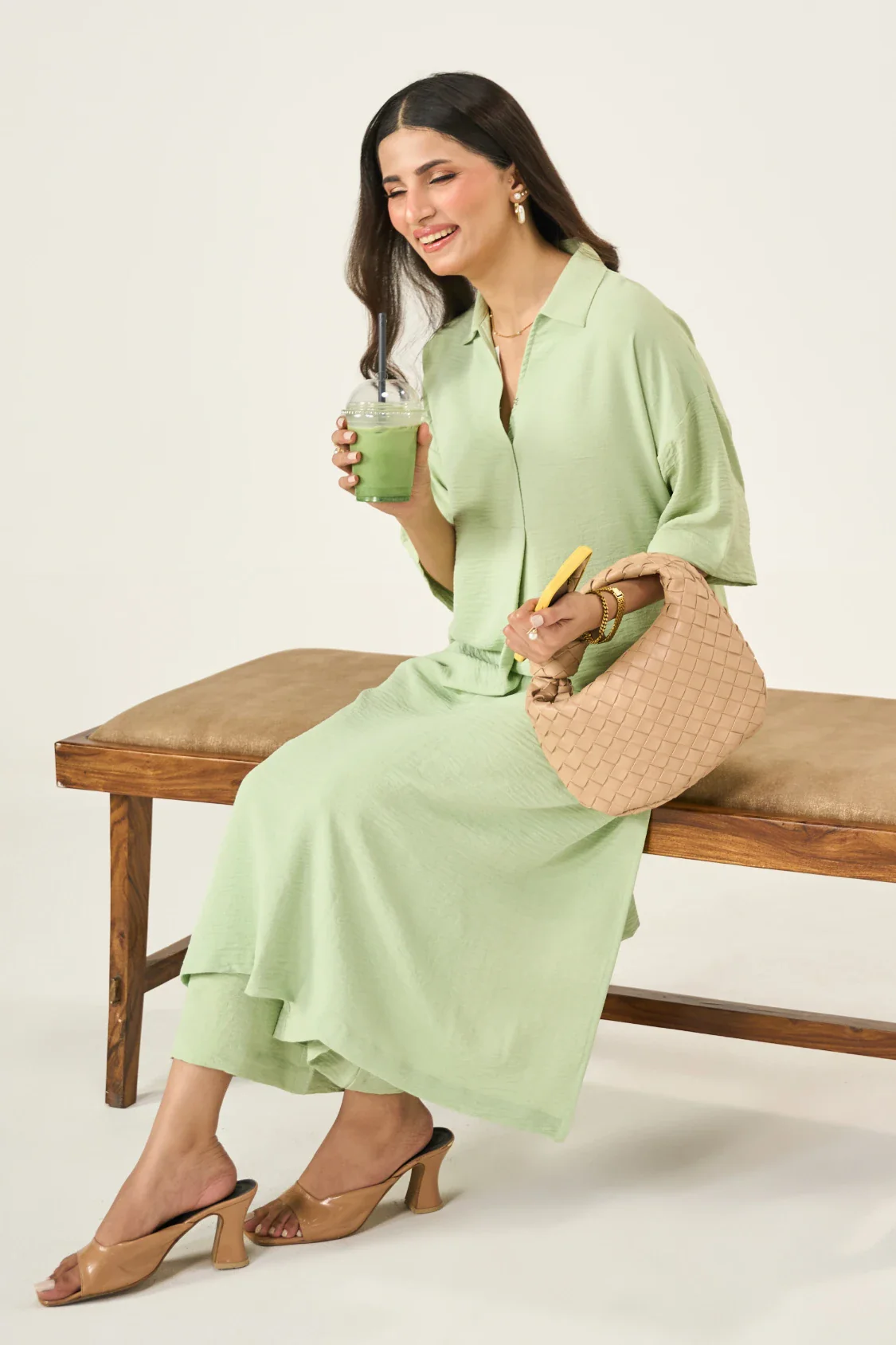 Luna Co-Ord Set - Matcha Green - Image 5