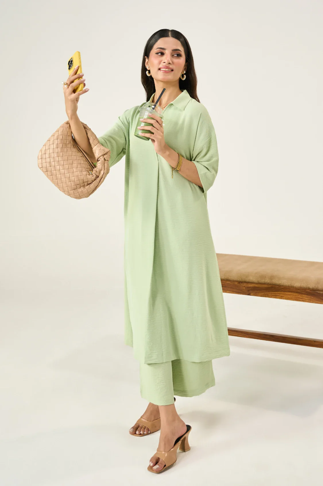 Luna Co-Ord Set - Matcha Green - Image 8