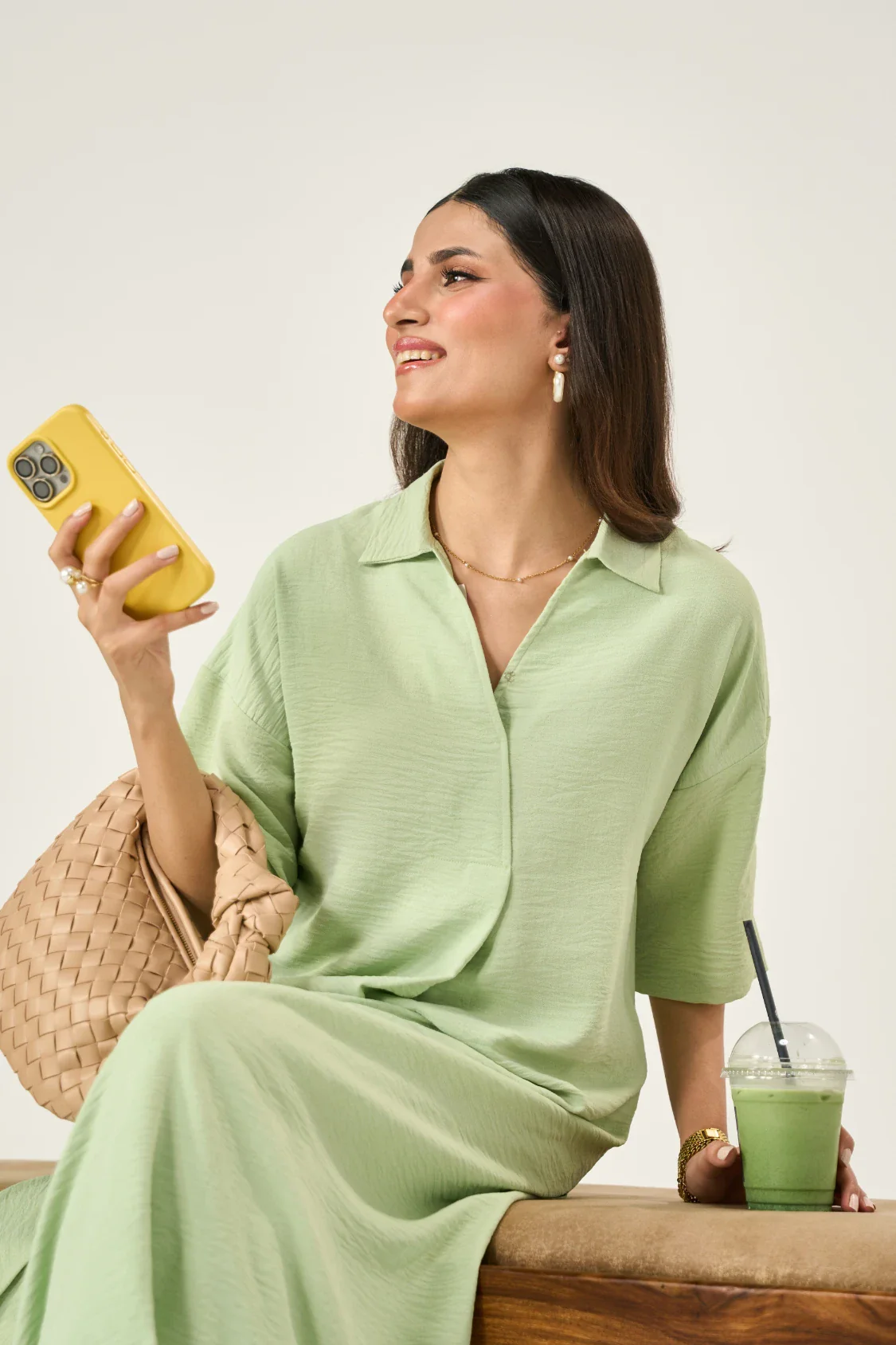 Luna Co-Ord Set - Matcha Green - Image 9