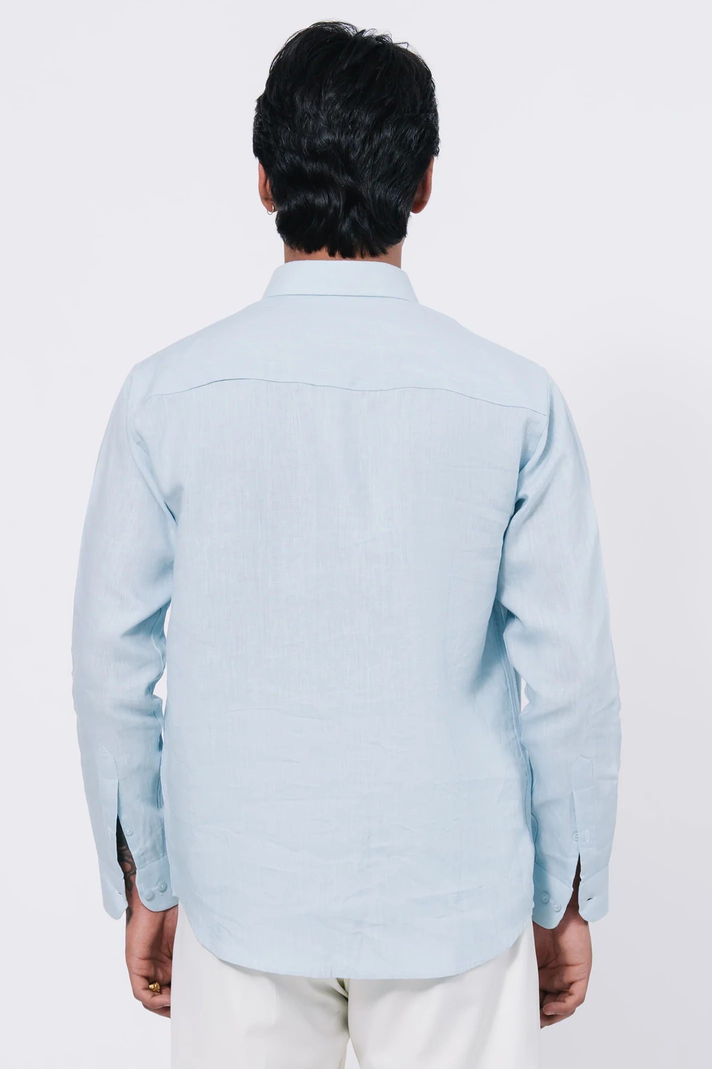 Basic Regular Fit Shirt β Light Blue - Image 4