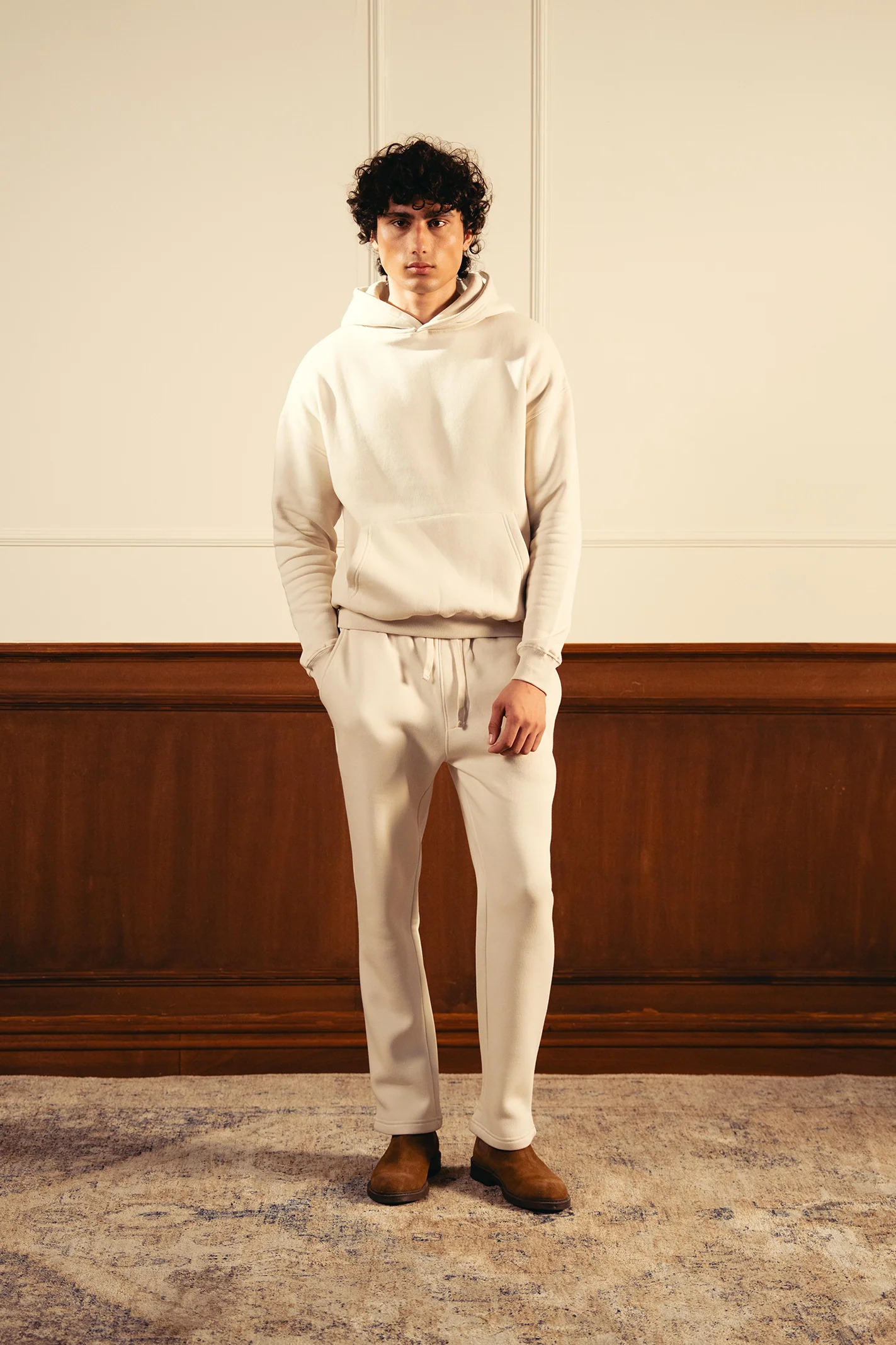 Everyday Relaxed Sweatpants – Ivory - Image 4
