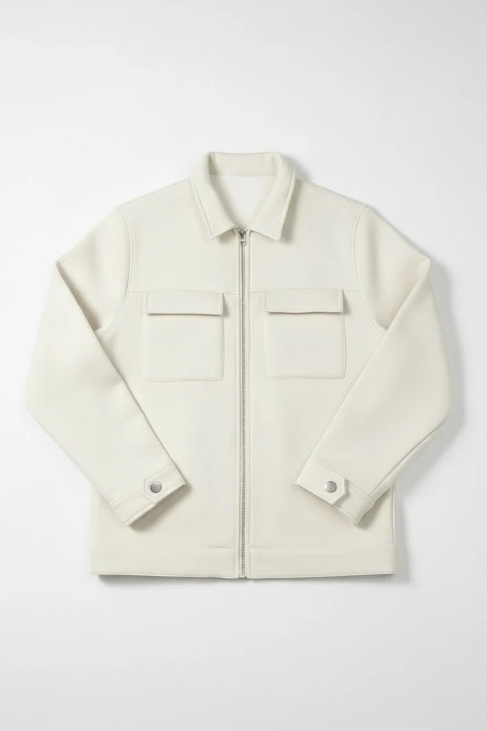 Full Zipper Jacket – Ivory - Image 7