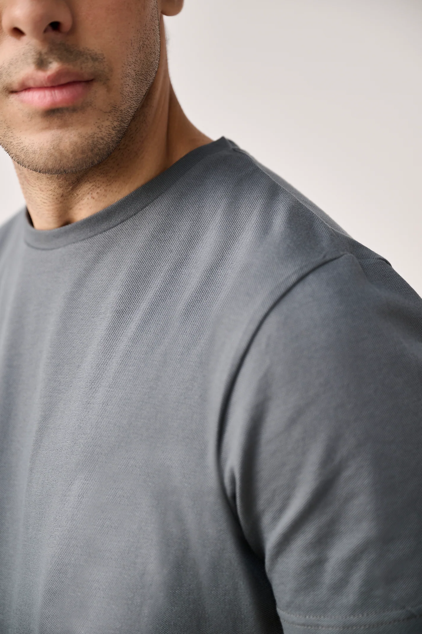 Pique T-Shirt β Gunmetal - Image 3