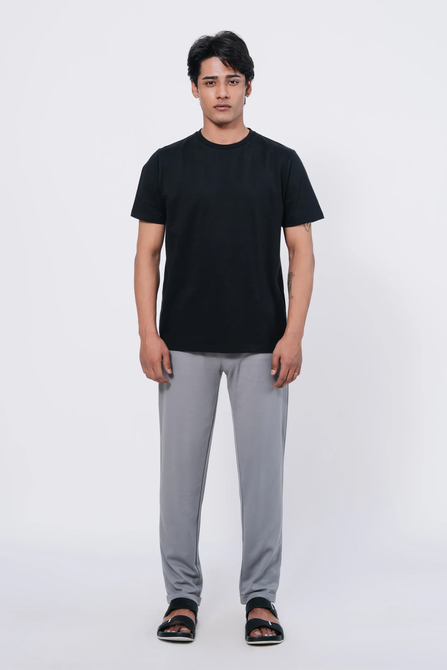Premium Cotton T-Shirt – Black - Image 4