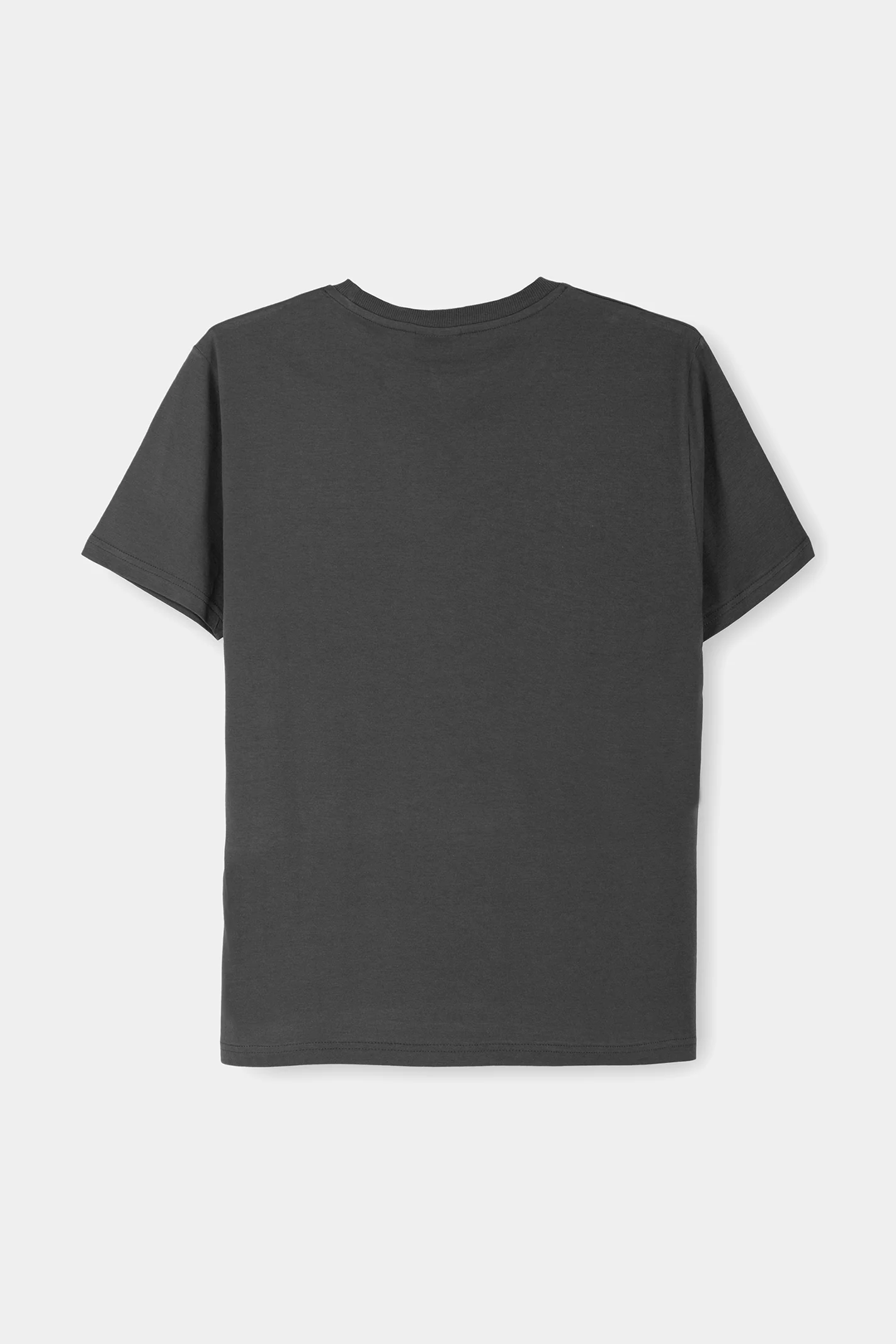 Premium Cotton T-Shirt – Charcoal - Image 3