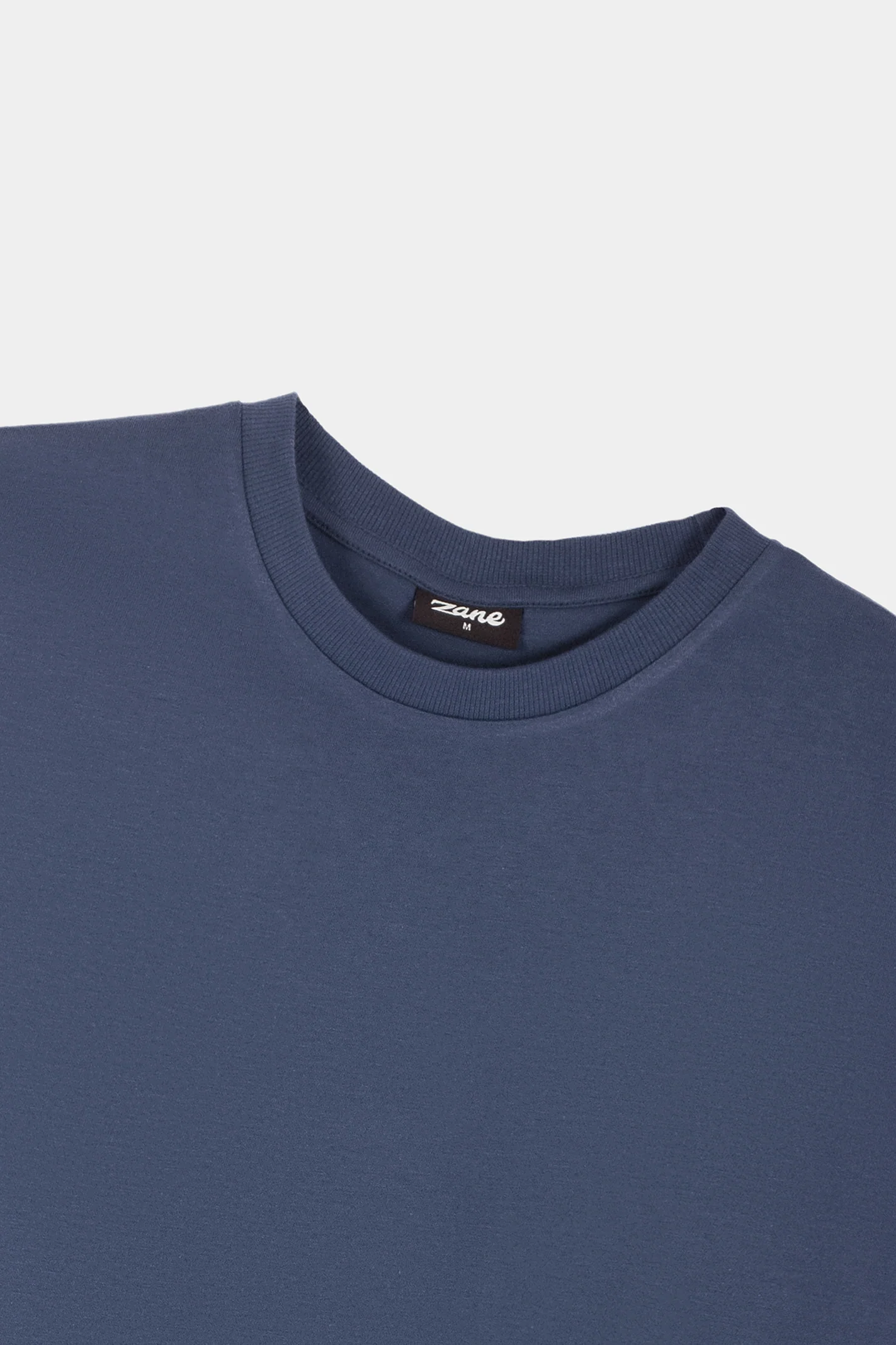 Premium Cotton T-Shirt – Indigo - Image 3