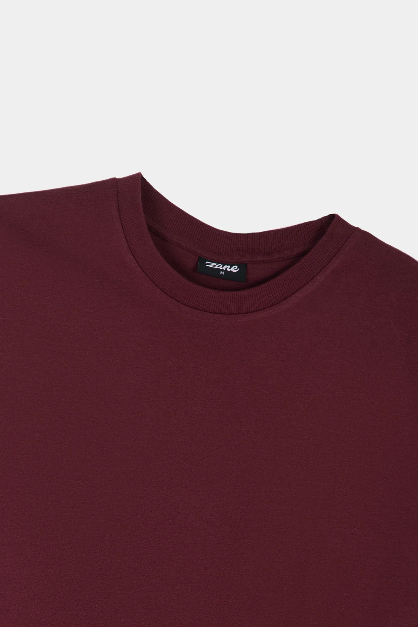 Premium Cotton T-Shirt – Maroon - Image 4