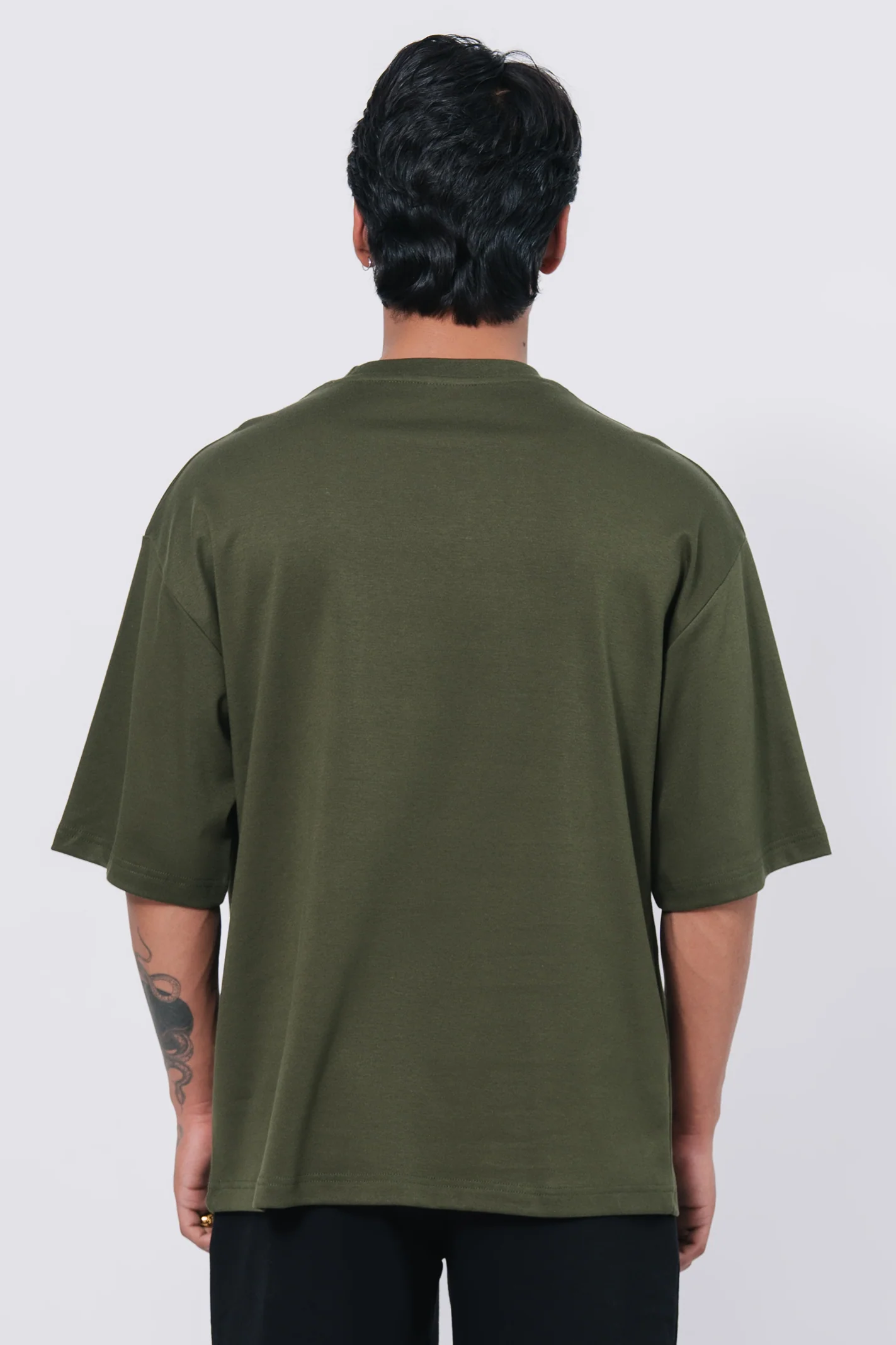 Premium Interlock Oversized T-Shirt β Green - Image 3