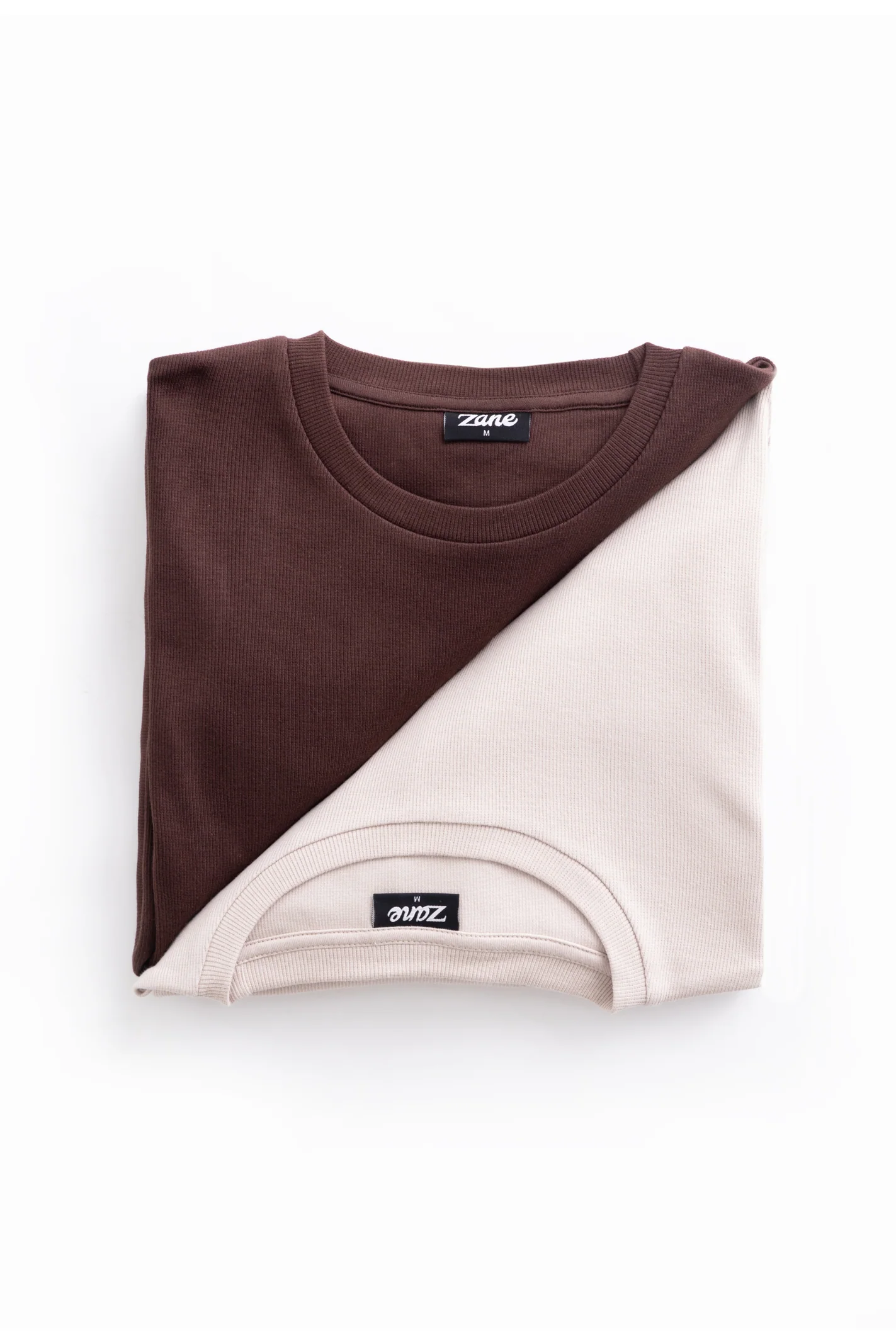 Textured Oversized T-Shirt – Nude - Image 4