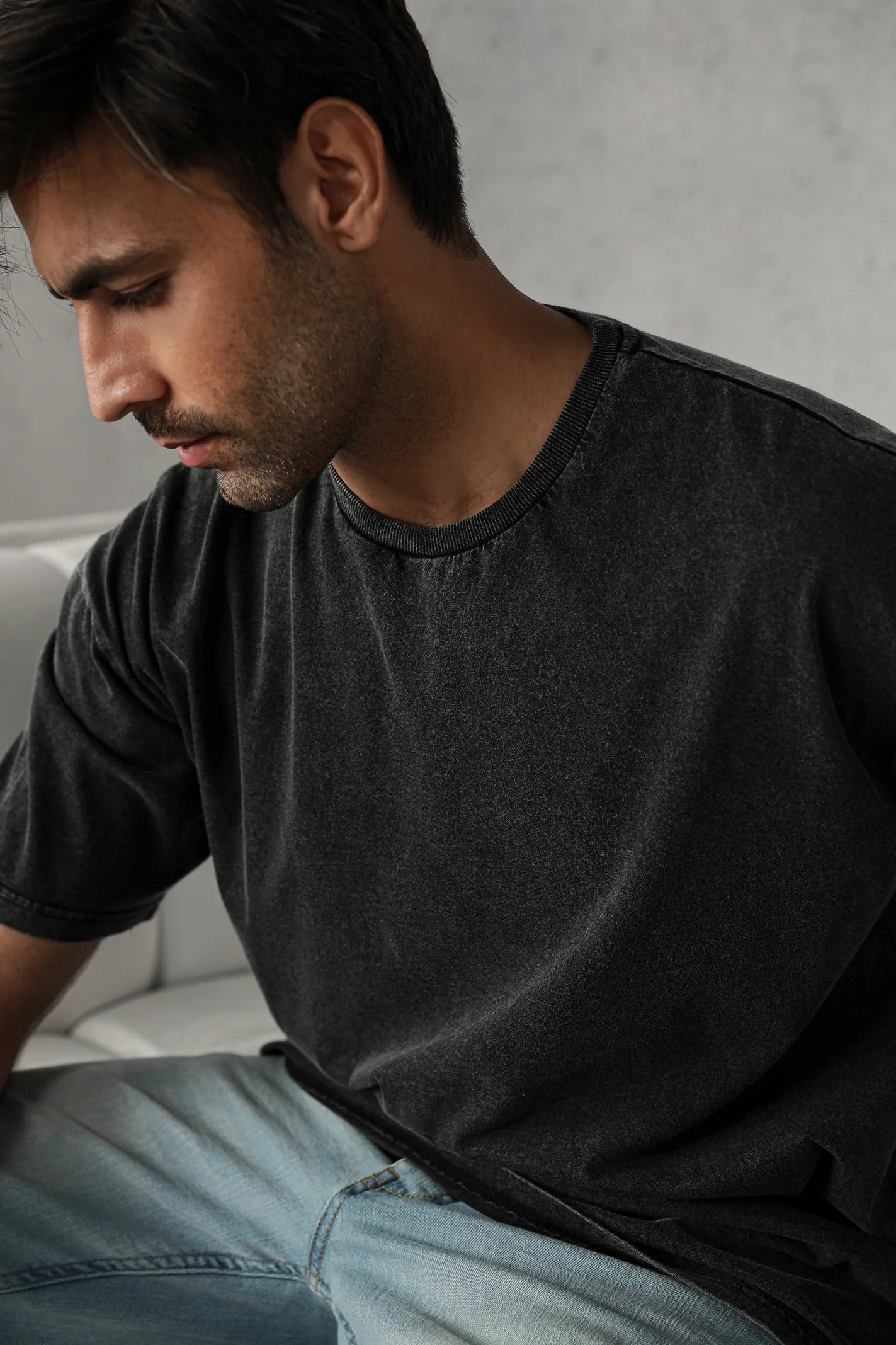Washed Oversized T-Shirt – Black - Image 4
