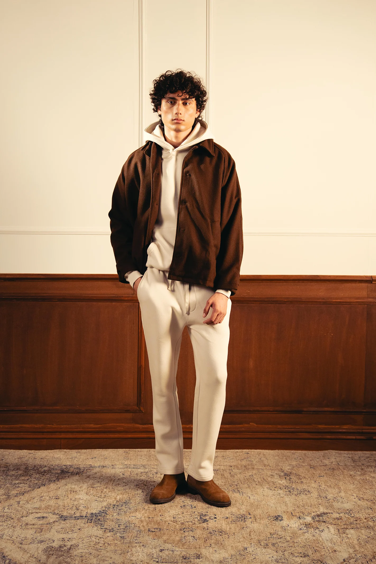 Wool Short Coat – Brown - Image 5