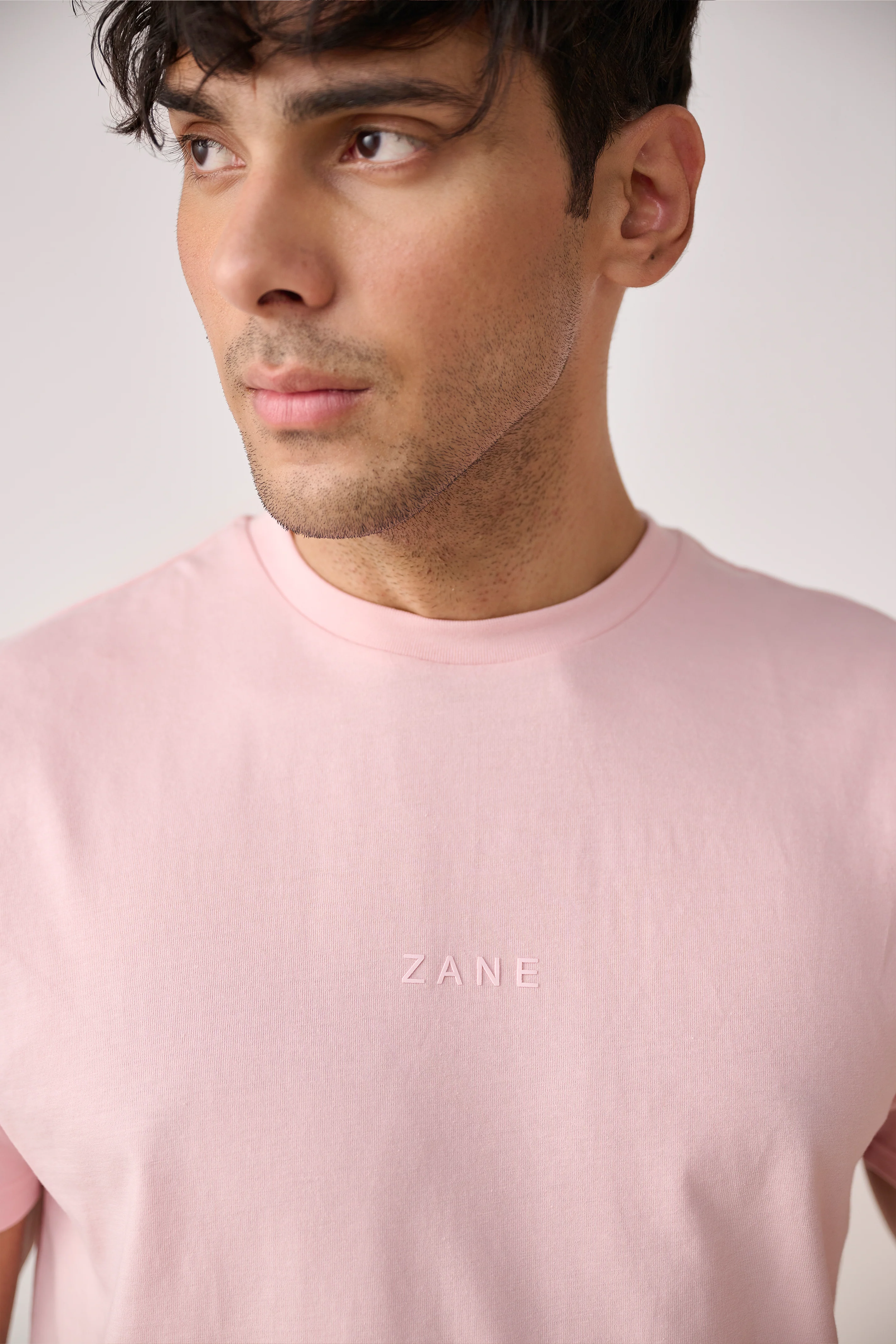 Zane Logo T-Shirt β Light Pink - Image 3