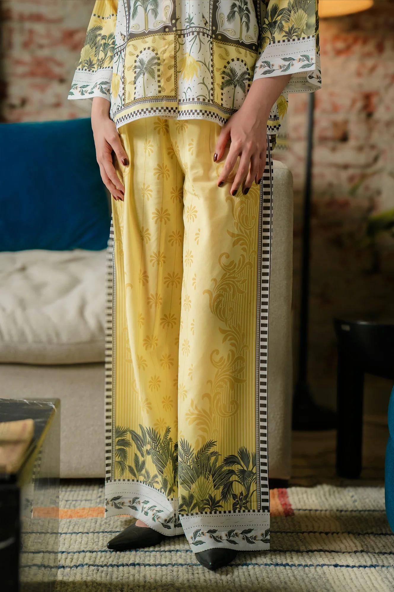 Printed Button Down Co-ord Set - Image 6