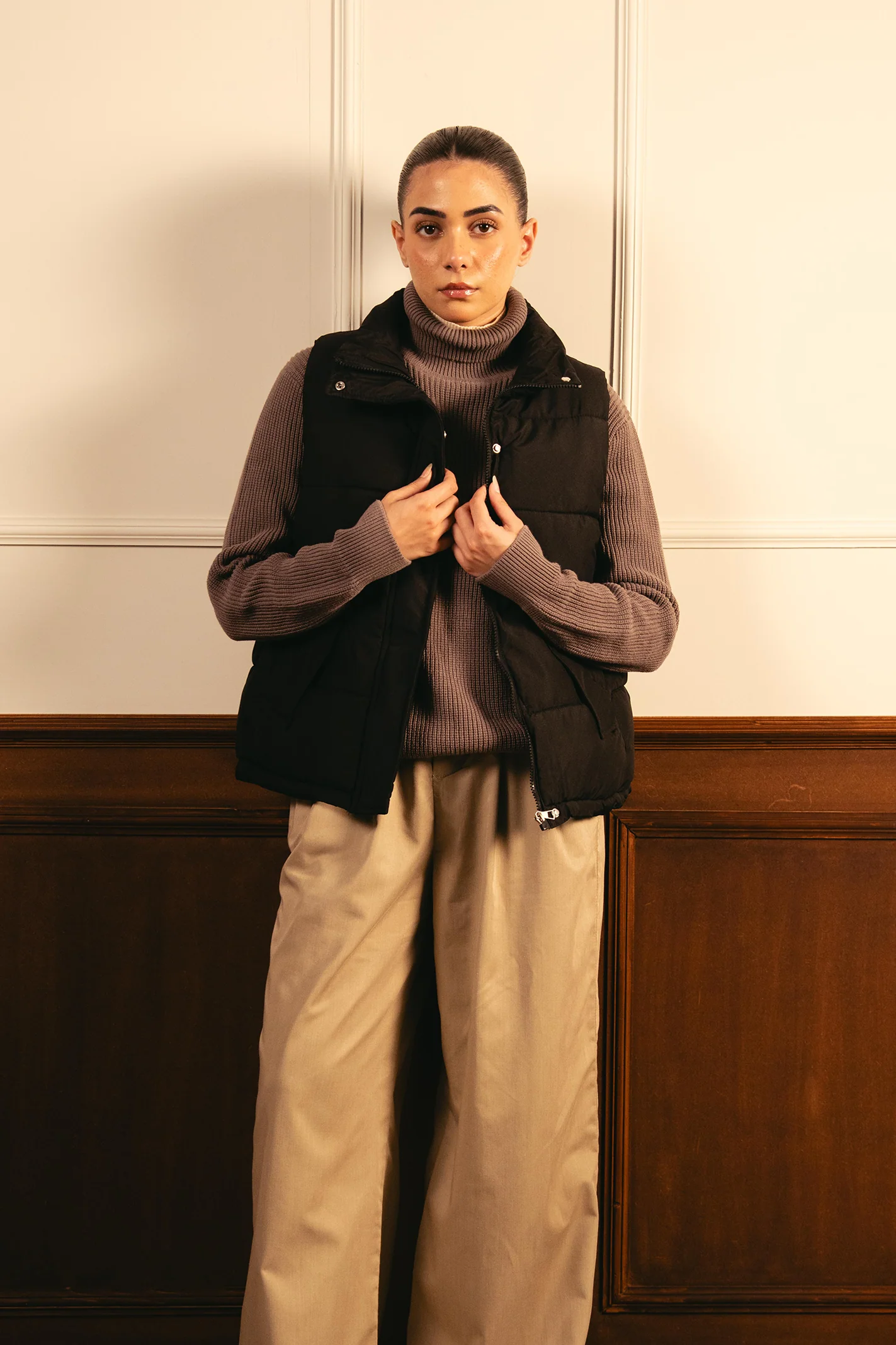 Puffer Gillet - Black - Image 5