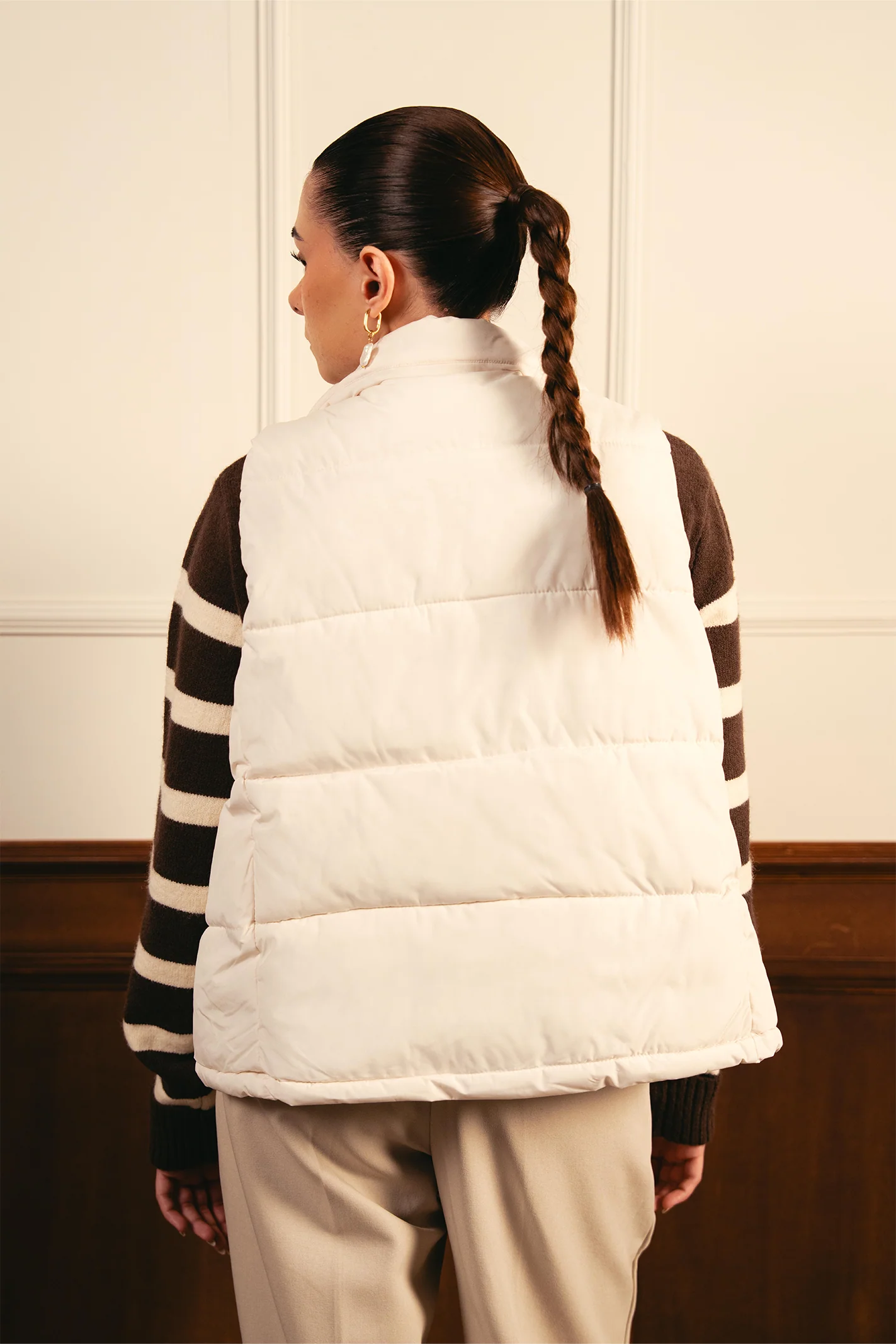 Puffer Gillet - White - Image 4