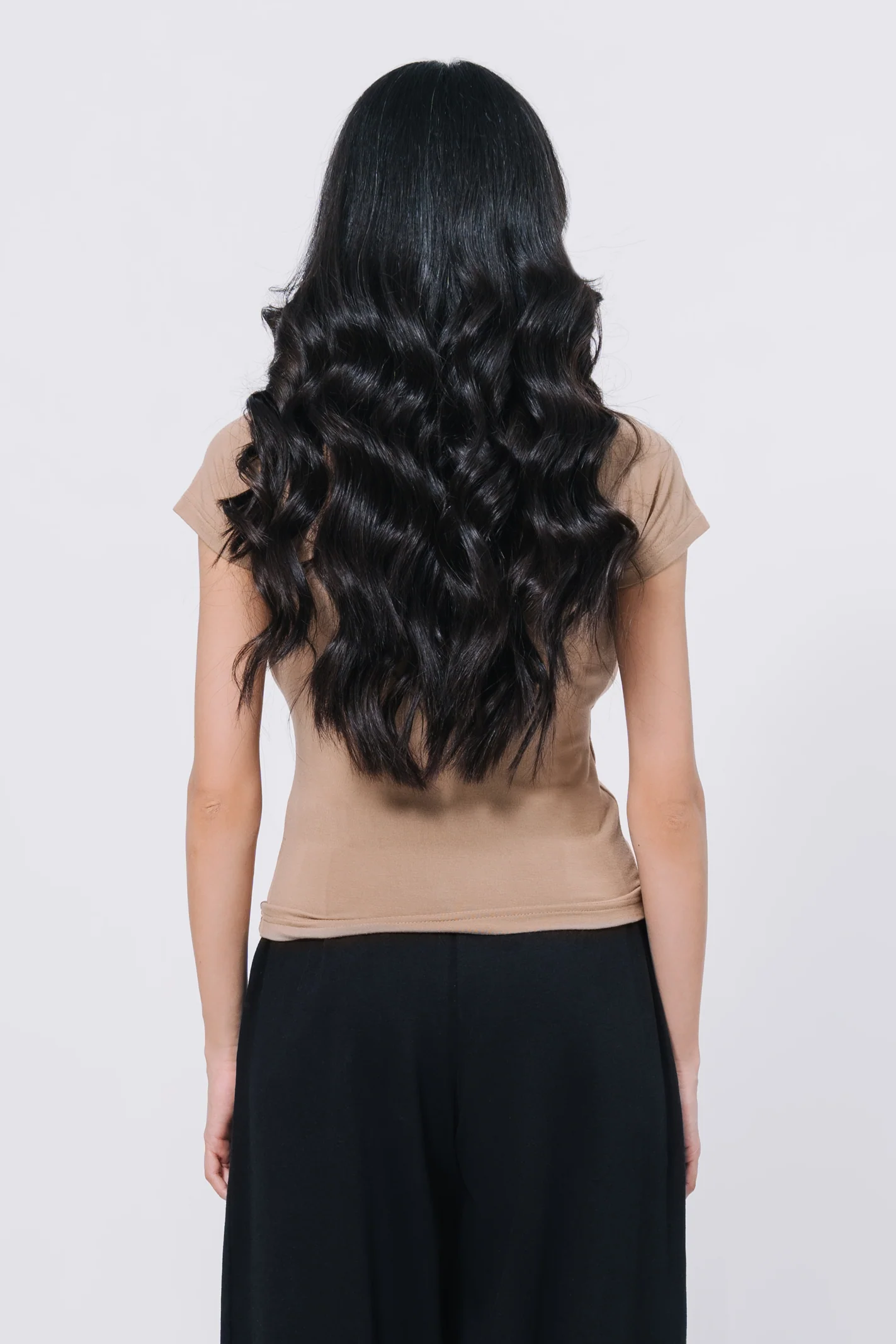 Sweetheart neck top - Coffee - Image 4