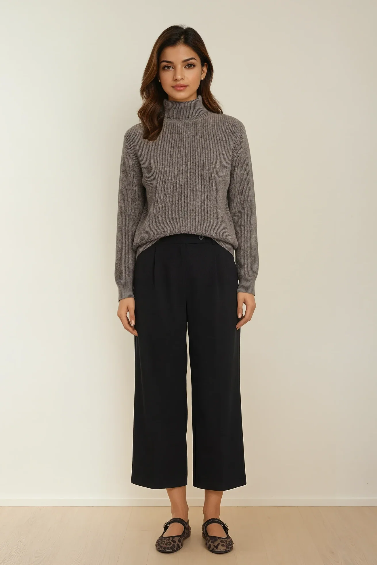 Warm Twilight Turtleneck Sweater - Dusty Taupe - Image 8