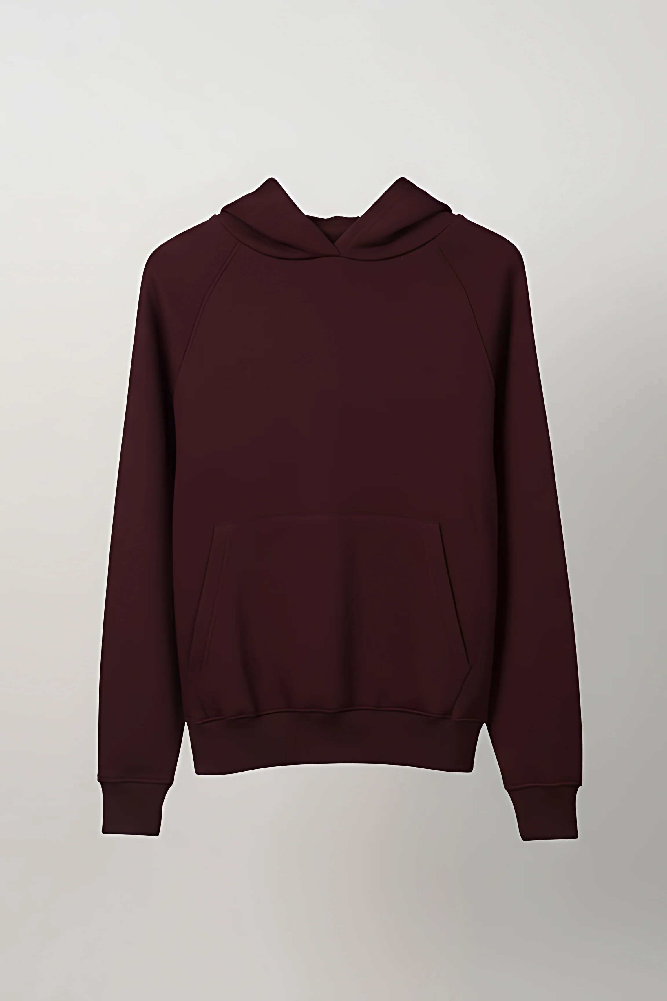 Women Heavy Fleece Pull-over Hoodie - Wine - Image 4