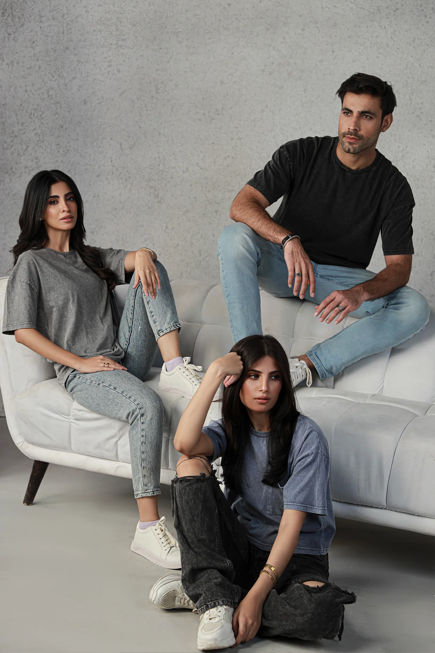 Washed Oversized T-Shirt – Indigo - Image 4